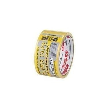 Imagem de Fita Silver Tape Adelbras 48mmX5mts Amarela, Preto