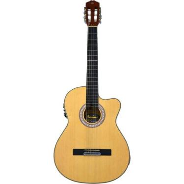 Imagem de Violao Cutaway Eletroacustico Nylon MCC NS - Maclend