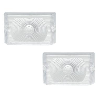 Imagem de Lente Lanterna Lateral Caminhão Carreta Bau Kit 2 Pçs Gf30