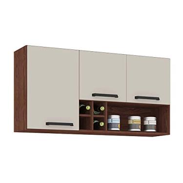 Imagem de Armário Aéreo 3 Portas com Nicho 3 Garrafas Ametista Kits Paraná