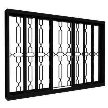 Imagem de Janela de Aço com Grade Lucasa Facilita