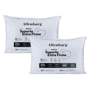 Imagem de Altenburg Travesseiro Suporte Extra Firme, 50 x 70 cm, Kit com 2 Unidades, Branco