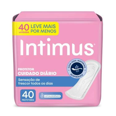Imagem de Protetor Diário Intimus Cuidado Diário Sem Abas 40 Unidades