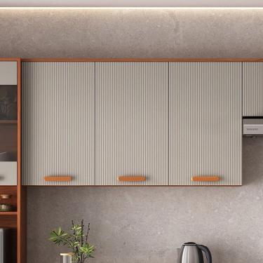 Imagem de Armário para Cozinha Aéreo Itafriz Itatiaia Cinamomo/Cinza