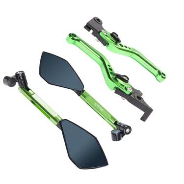 Imagem de Kit Espelho Retrovisor Esportivo Manete Alumínio Para Triumph Tiger 12