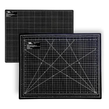 Imagem de Base de Corte A2 para Artesanato Preto Dupla Face Marpax