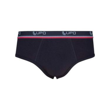 Imagem de Cueca Slip Algodão com Elastano Lupo 524-002, Preto, GG