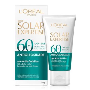 Imagem de Protetor Solar Facial L`Oréal Paris Solar Expertise Antioleosidade FPS 60 40g