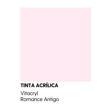 Imagem de Tinta Emborrachada Acetinada Rosas - Vitacryl, Romance Antigo, 3,6 lts
