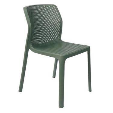 Imagem de Cadeira Laryssa Polipropileno Mesa Jantar Cozinha Varanda Jardim Pisci