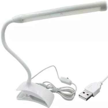 Imagem de Luminária LED Flexível com Clipe e Cabo USB, 1 Níveis de Iluminação – Ideal para Leitura, Mesa de Estudo, Escritório e Quarto - Lene