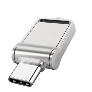 Imagem de Pen Drive USB Tipo-C, 2TB, Metal, Alta Velocidade, Interface Dupla