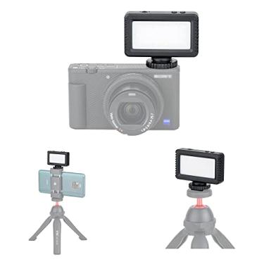 Imagem de KIWIFOTOS Mini Luz De Vídeo Led Para Sony Zv-E10 Ii Zve10 Zv-1F Zv1F Zv-1 Zv1 Canon Powershot V1 Eos R50 V E Mais Câmeras, Acessórios Flash Gravação Vlogs, Portátil Recarregável
