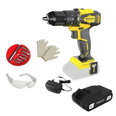 Imagem de Furadeira Parafusad 20V Mfi 20 Menegotti + Bateria E Kit