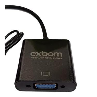 Imagem de Adaptador Conversor De Video Hdmi Macho X Vga Femea - EXBOM