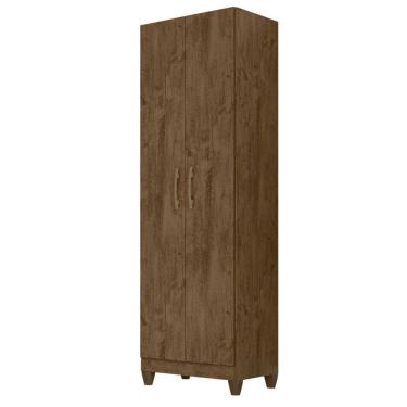 Imagem de Armario Multiuso New Iris 2 Portas 181x55 cm Castanho Wood Moval