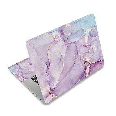 Imagem de ArtSo Decalque adesivo para laptop, 12" 13" 13,3" 14" 15" 15,4" 15,4" 15,6" Laptop Universal Netbook PC Notebook Vinil Reutilizável Skin Sticker Cover Art Case Protector Personalizado, Roxo Azul Mármore