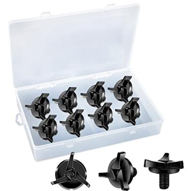 Imagem de Leteveri 8 peças de parafusos para capacete de motocicleta – acessórios para viseira de motocicleta kit de parafusos de viseira