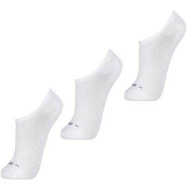 Imagem de Meia Lupo 03270 Au Sport Kit 3 Invisivel, Branco, 41/44