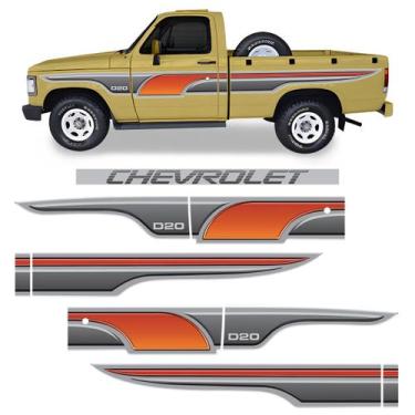 Imagem de Faixa P/ D20 1989/1996 Cabine Simples Laranja Genérico - SPORTINOX, D2
