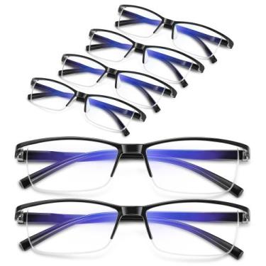 Imagem de Óculos de leitura AIMISUV Blue Light Blocking para homens 1.0X