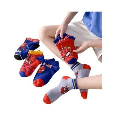 Imagem de Meias De Malha Para Crianças, Meninos, Homem-Aranha, Homem De Ferro, C