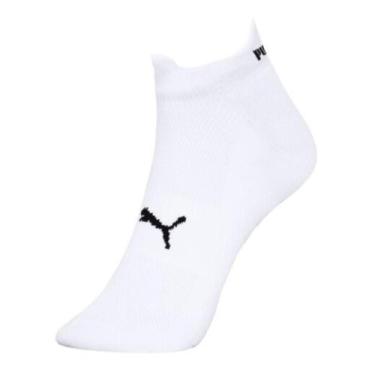 Imagem de Meia Puma Dry Esportiva Sapatilha 39/43, Branco, 39-43
