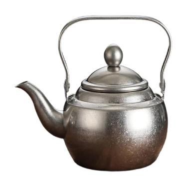 Imagem de SiaBiced Bule de aço inoxidável para água fervente com tampa, chaleira, chaleira com filtro para cozinha, restaurante, hotel, uso doméstico, 1l