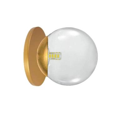 Imagem de Arandela Moderna Jabuticaba Dourado Fosco 12,5cm x 12cm