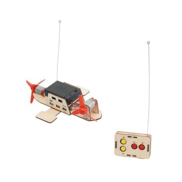 Imagem de YIJU Manual DIY Boat RC, montagem de brinquedos educacionais conjunto de barcos de controle remoto, controle sem fio para crianças crianças meninos,