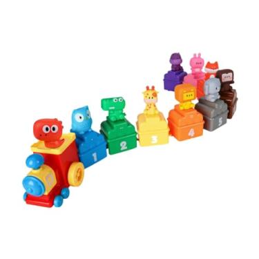 Imagem de menolana Brinquedos Montessori Contando Brinquedos Correspondentes Número Tren Conjunto Animal Fantoches de Dedo para Crianças de 2 a 3 Anos de Idade Meninos