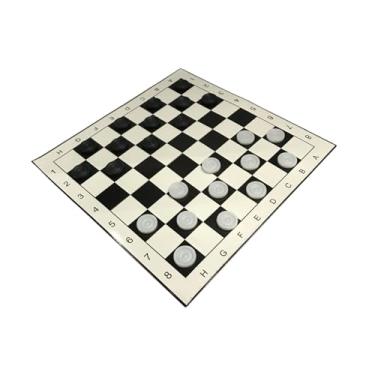 Imagem de Kokiya Jogo de tabuleiro de damas, tabuleiro de dobrável, damas clássicas para crianças, reunião de família no quintal