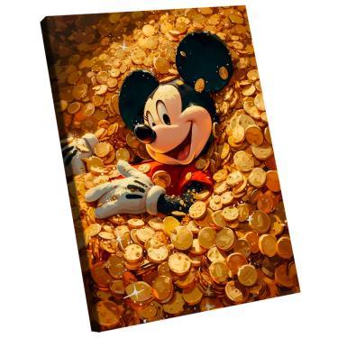 Imagem de Quadro Decorativo Mickey Mouse Ouro