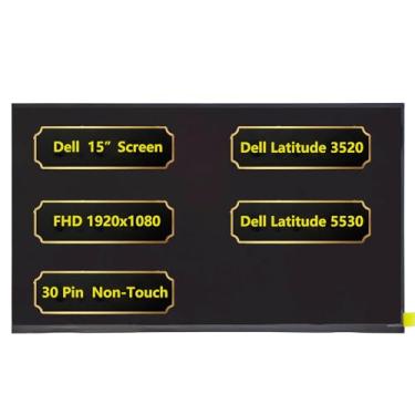 Imagem de Jxjslp Tela de substituição de 15,6 polegadas para laptop Dell Latitude série 3520 5530 tela não sensível ao toque FHD 1920 x 1080 30 pinos LCD RF17T 0RF17T KFMYW 0KFMYW