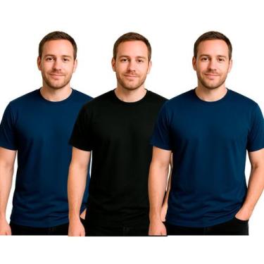 Imagem de Kit 3 Camisetas Masculinas FMF Básicas Fitness Dry Fit Treino Academia