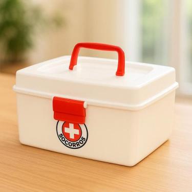Imagem de Maleta de Medicamentos Caixa Cosmetic Box Primeiros Socorros Tamanho G
