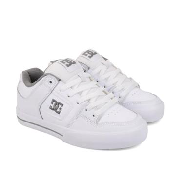 Imagem de DC Tênis de skate feminino Pure, Branco/Cinza/Branco, 35