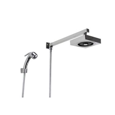 Imagem de Ducha Autolimpante em ABS Cromado com Desviador e Chuveirinho (747)