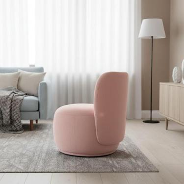 Imagem de Poltrona Decorativa Sala Estar Orgânica Bia Boucle - Montanaris Decor 