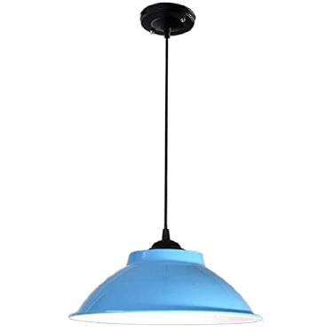 Imagem de CHENKUI Lustre, Abajur retrô industrial de metal ilha de cozinha, luminárias de teto internas E27/E26, luminária pendente decorativa de bar para sala de dançar, cozinha, café,