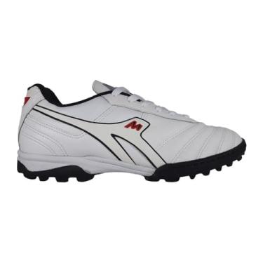 Imagem de Mathaus, Chuteira Society Mathaus Azurra Branca Em Couro Tamanho:43 BR;Cor:Branco;Gênero:Masculino