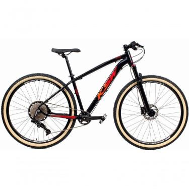 Imagem de Bicicleta 29 Ksw Xlt 12v Freios Hidráulicos 1x12v Trava No Ombro Pneu Bege - Preto-vermelho-laranja Tam.21