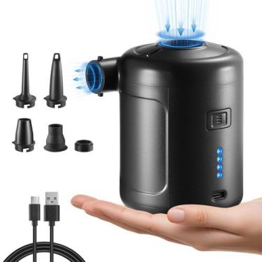 Imagem de Bomba de ar NibbanaCal Portátil 6000mAh Recarregável para Infláveis
