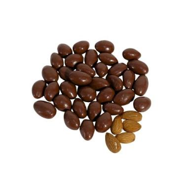 Imagem de Drageado de Amêndoas com Chocolate ao Leite Zero Açúcar (Granel 100g) 