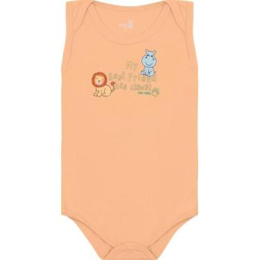 Imagem de Body regata bebe 13566 kiko e kika - Kiko baby, Laranja, RN