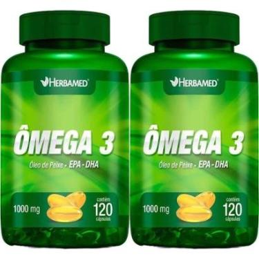 Imagem de Kit 2X Ômega 3 1000mg - 120 Cápsulas - Herbamed-Masculino