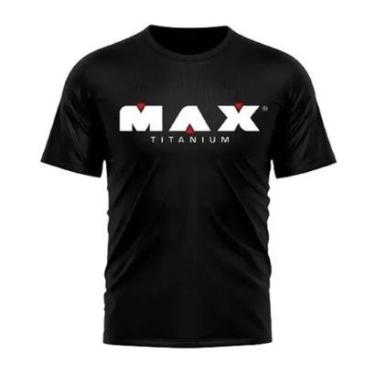 Imagem de Camiseta Elite Member - Tamanho M Preta - Max Titanium-Masculino