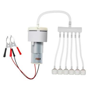 Imagem de Ｂｅｓｇａ Bomba de ar elétrica para aquário DC 12V com acessórios, ferramenta multifuncional de economia de energia, aerador potente e para aquário, Estilo 6