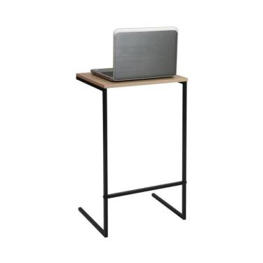 Imagem de Mesa Lateral Apoio Para Notebook 45cm Multimóveis Cr45329 Preto-madeirado
