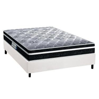 Imagem de Cama Box Casal: Colchão Espuma Probel D33/Ep Advanced Tech1500 Plus + Base White(138X188)